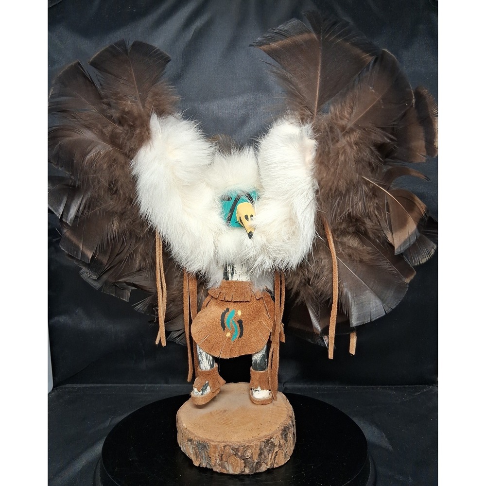 Navajo Eagle Kachina Doll L Charley Handcrafted Native American Art 11 Inch